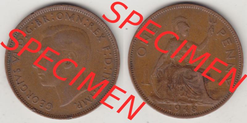 Münzen Großbritannien Eurovorläufer, Umlaufmünze vor Euroeinführung 1937-1948. 1 One Penny 1948-1, George VI, GEORGIVS VI DGBROMNREX FDINDIMP.... Sammlung