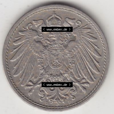 Münzen Deutschland 1871-1918 Kaiserreich 1890-1916, 10 Pfennig D, 1904 (2) Sammlung