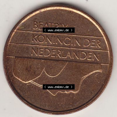Münzen Niederlande / Netherlands Eurovorläufer, Umlaufmünze vor Euroeinführung 1982-2001, 5 Ct Cent 1991 (Stück 4) Königin... Sammlung