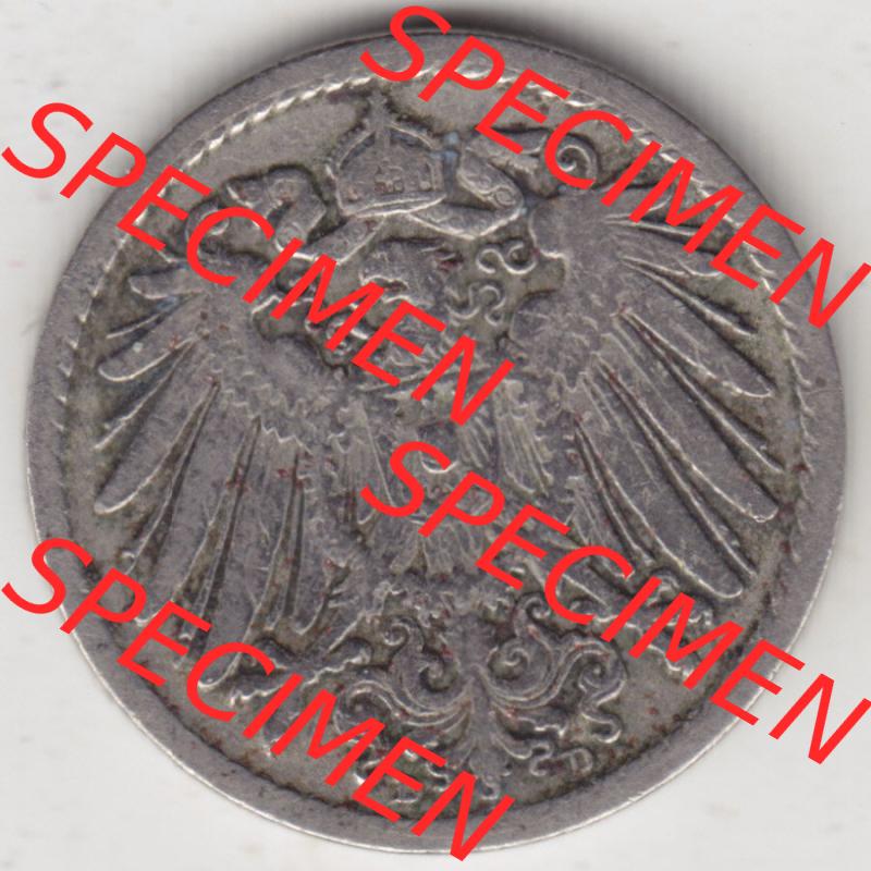 Münzen Deutschland 1871-1918 Kaiserreich 1890-1915, 5 Pfennig D, 1894 (2) Sammlung