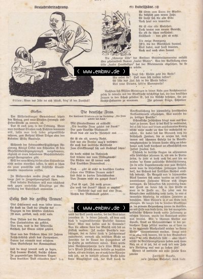 Der wahre Jacob 1908 Satire im deutschen Kaiserreich Nr. 560, 5671, Neujahrsbetrachtung, , Die deutsche Frau, Selig sind die geistig... Sammlung