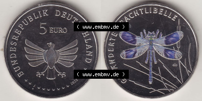 Münzen Deutschland 2023, 5 Euro Sammlermünze aus der Serie „Wunderwelt der Insekten“-Insektenreich 2023-2023, 5 Euro Münzzeichen... Sammlung