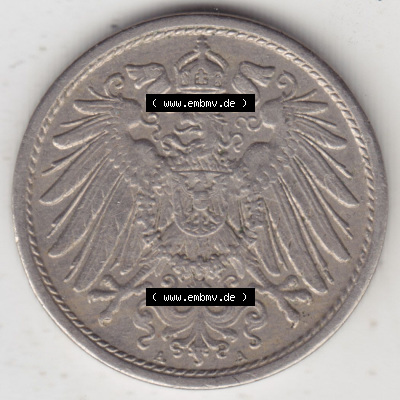 Münzen Deutschland 1871-1918 Kaiserreich 1890-1916, 10 Pfennig A, 1914 (2) Sammlung