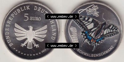 Münzen Deutschland 2023, 5 Euro-Sondermünzen, Sammlermünze aus der Serie „Wunderwelt der Insekten“-Insektenreich 2023-2023,... Sammlung