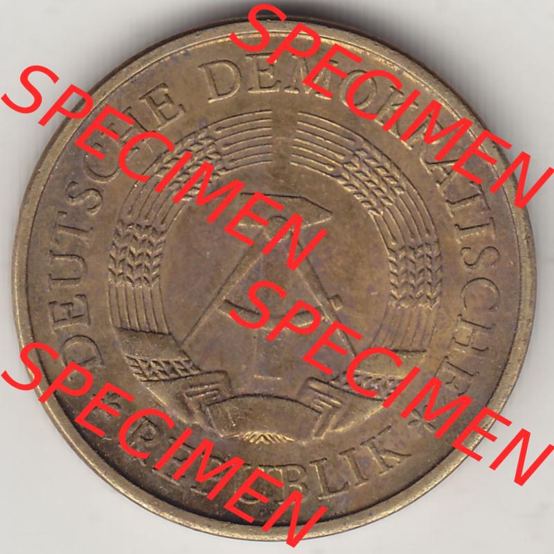Münzen Deutschland DDR 1969-1990, 20 Pfennig 1989-1, DDR-Telefonmünze. Vorderseite einer 20 Pfennig Münze / Umlaufmünze in der DDR auch als Telefonmünze... Sammlung