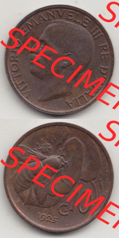 Münzen Italien / Italia Eurovorläufer, Umlaufmünze vor Euroeinführung 1919-1937, 10 Centesimi, Cent, Viktor Emanuel III. A. MOTTI RE DITALIA... Sammlung