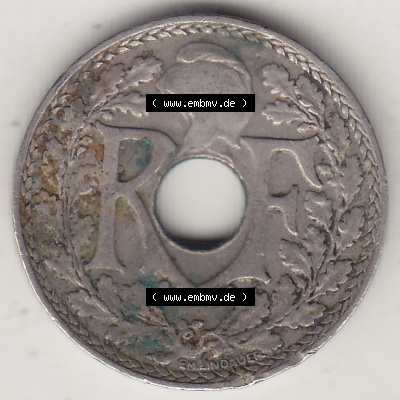Münzen Frankreich Eurovorläufer, Umlaufmünze vor Euroeinführung 1917-1938, 10 Centimes, 10 CMES EGALITÉ FRATERNITÉ LIBERTÉ... Sammlung
