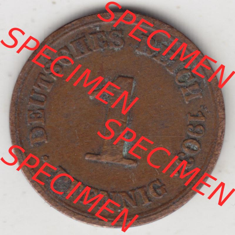 Münzen Deutschland 1871-1918 Kaiserreich 1890-1916, 1 Pfennig E, 1903 (1) Sammlung