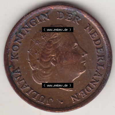Münzen Niederlande / Netherlands Eurovorläufer, Umlaufmünze vor Euroeinführung 1950-1980, 1 Cent 1963, alte Münze (1) Sammlung