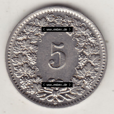 Münzen Schweiz Eurovorläufer, Umlaufmünze 1879-1980, 5 Rappen 1937 (Stück 2) Helvetica (2) Sammlung