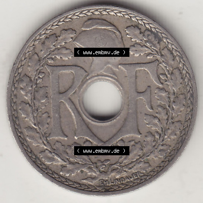 Münzen Frankreich Eurovorläufer, Umlaufmünze vor Euroeinführung 1917-1938, 10 Centimes, 10 CMES EGALITÉ FRATERNITÉ LIBERTÉ... Sammlung