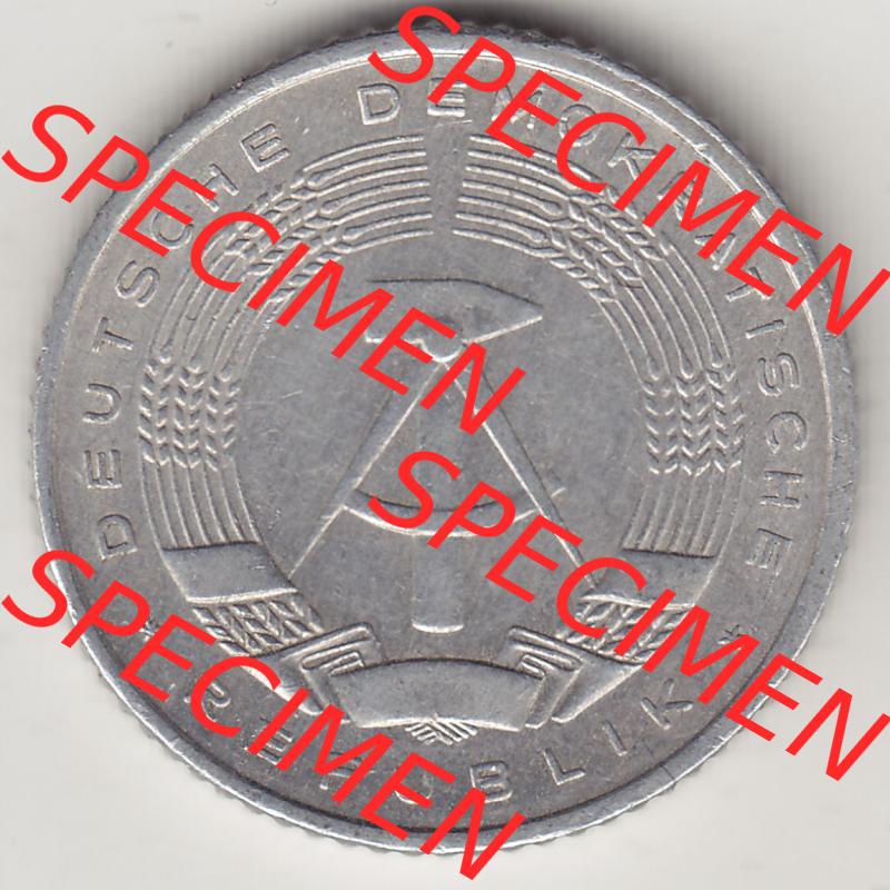 Münzen Deutschland DDR 1958-1990, A 50 Pfennig 1981-1 der DDR-Mark. Vorderseite einer 50 Pfennig Münze / Umlaufmünze aus Deutschland der ehemaligen DDR in Europa als Digitales... Sammlung