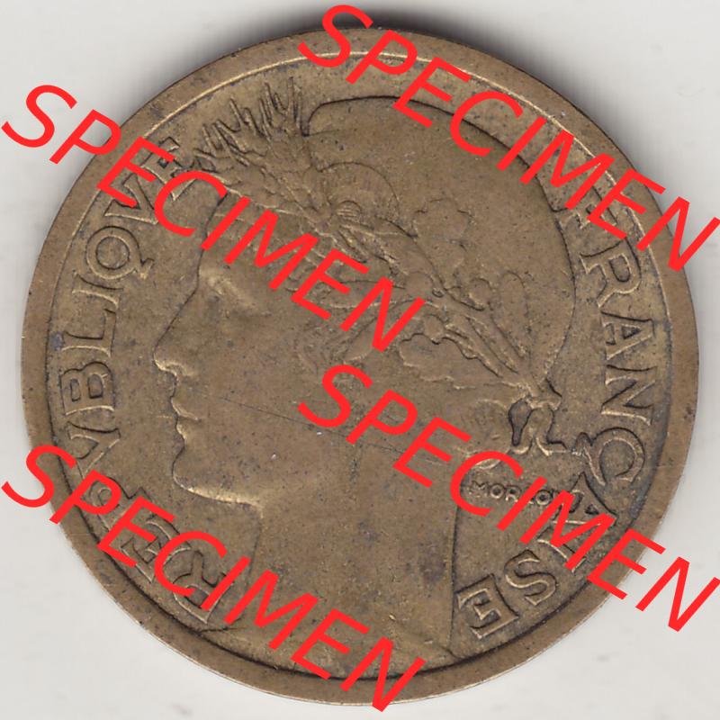 Münzen Frankreich Eurovorläufer, Umlaufmünze vor Euroeinführung 1931-1941, 1 Franken, 1 Franc, 1936-1 LIBERTE EGALITE FRATERNITE. Vorderseite einer Münze... Sammlung