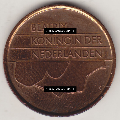 Münzen Niederlande / Netherlands Eurovorläufer, Umlaufmünze vor Euroeinführung 1982-2001, 5 Cent 1982, Königin Beatrix (1) Sammlung