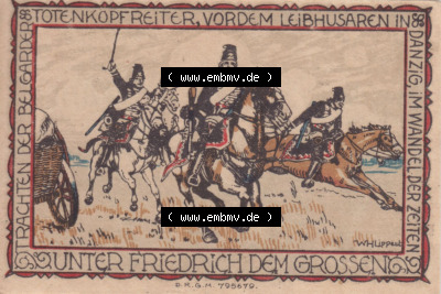 Notgeldscheine aus Belgrad Uniformen 25 Pfennig (1) Sammlung