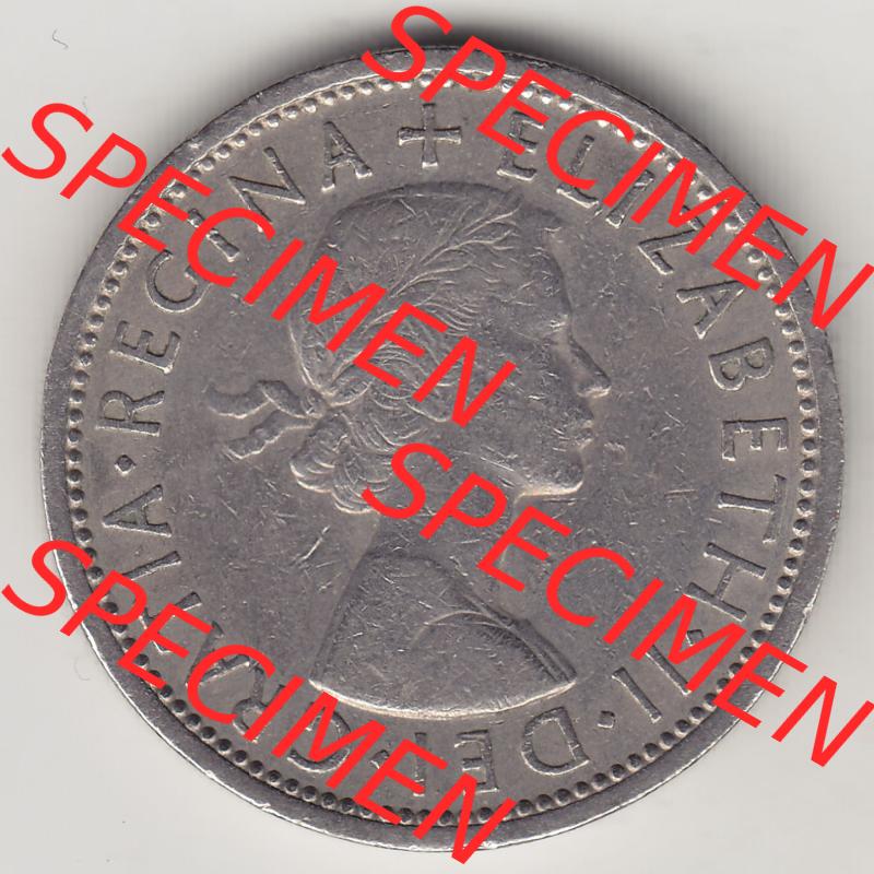 Münzen Großbritannien Eurovorläufer, Umlaufmünze vor Euroeinführung 1954-1970, 2 Schilling - Shillings 1966-4. Vorderseite einer Münze aus Großbritannien... Sammlung
