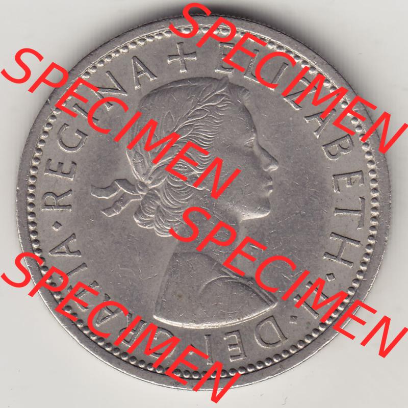 Münzen Großbritannien Eurovorläufer, Umlaufmünze vor Euroeinführung 1954-1970, 2 Schilling - Shillings 1966-1. Vorderseite einer Münze aus Großbritannien... Sammlung