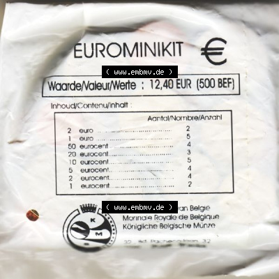 Münzen Euromünzen 2002, Starterkits Belgien (1) Sammlung