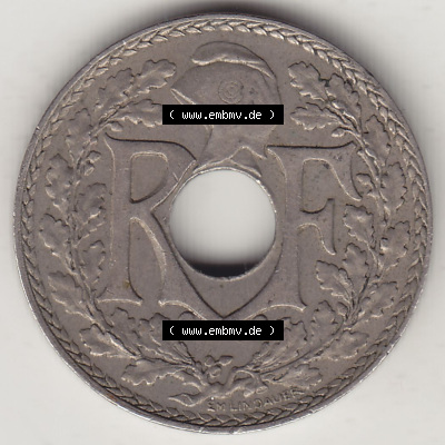Frankreich 10 CMES EGALITÉ FRATERNITÉ LIBERTÉ 1922 (Stück 1) Sammlung