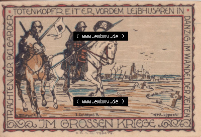 Notgeldscheine aus Belgrad Uniformen, 2 Mark (1) Sammlung