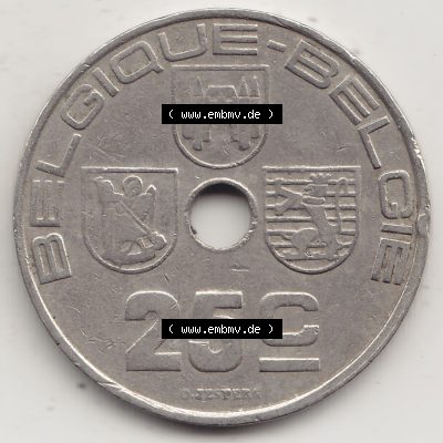 Alte Münzen KMS Belgien, Kursmünzensatz - Zusammenstellung 1938-1940, mit Münze 1938-1939, 25 C, Centime, BELGIQUE - BELGIE 1938-1. Vorderseite der belgischen... Sammlung