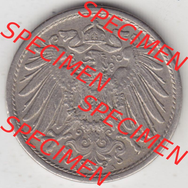 Münzen Deutschland 1871-1918 Kaiserreich 1890-1916, 10 Pfennig A, 1914 (2) Sammlung