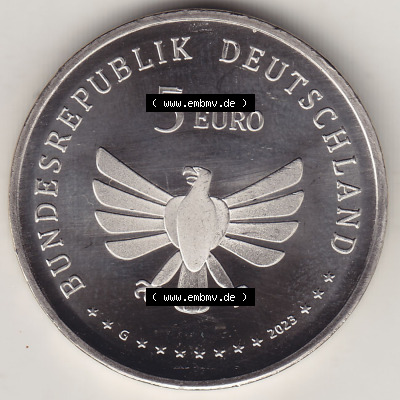Münzen Deutschland 2023, 5 Euro Sammlermünze aus der Serie „Wunderwelt der Insekten“-Insektenreich 2023-2023, 5 Euro Münzzeichen... Sammlung