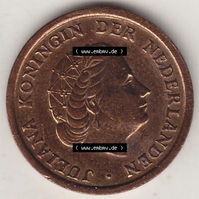 Münzen Niederlande / Netherlands Eurovorläufer, Umlaufmünze vor Euroeinführung 1950-1980, 1 Cent 1961, alte Münze (1) Sammlung