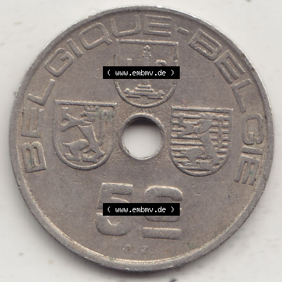 Alte Münzen KMS Belgien, Kursmünzensatz - Zusammenstellung 1938-1940, mit Münze 1938-1938, 5 C, Centime, BELGIQUE - BELGIE... Sammlung