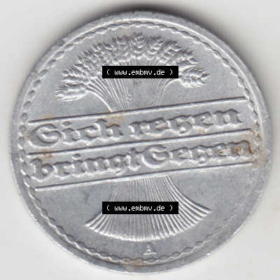 Münzen Deutschland 1918-1932 Weimarer Republik 1919-1922, 50 Pfennig A, 1921 (2) Sammlung