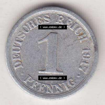 Münzen Deutschland 1918-1932 Weimarer Republik 1916-1918, 1 Pfennig F, 1917 IV (1) Sammlung