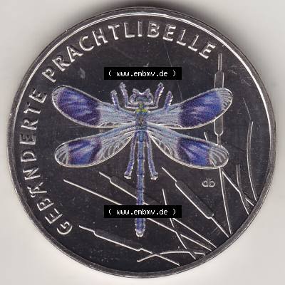 Münzen Deutschland 2023, 5 Euro-Sondermünzen, Sammlermünze aus der Serie „Wunderwelt der Insekten“-Insektenreich 2023-2023, 5 Euro J Gebänderte... Sammlung