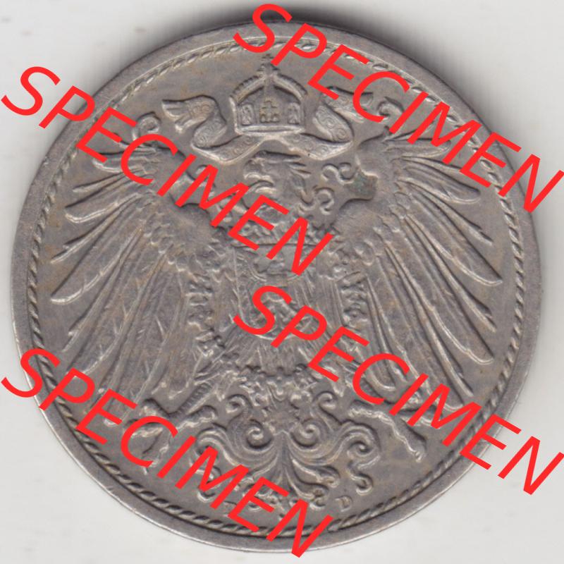 Münzen Deutschland 1871-1918 Kaiserreich 1890-1916, 10 Pfennig D, 1904 (2) Sammlung