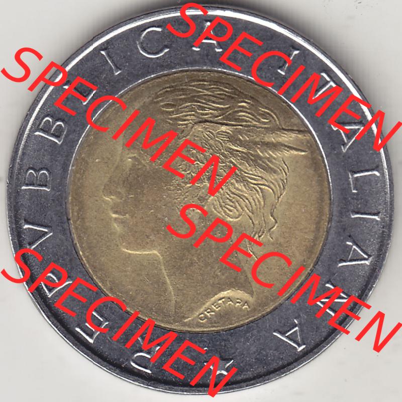 Münzen Italien / Italia Eurovorläufer, Gedenkmünze vor Euroeinführung 1997-1997, 500 Lire, 50 Jahre Staatspolizei (1947-1997), POLIZIA DI STATO... Sammlung