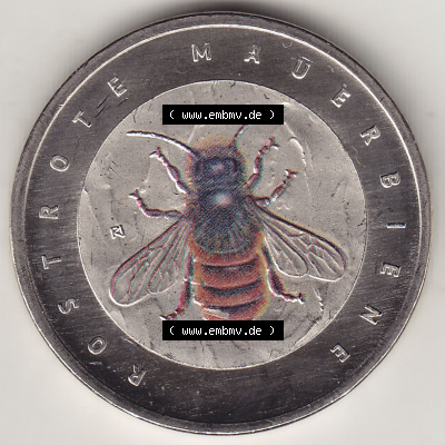 Münzen Deutschland 2023, 5 Euro-Sondermünzen, Sammlermünze aus der Serie „Wunderwelt der Insekten“-Insektenreich 2023-2023,... Sammlung