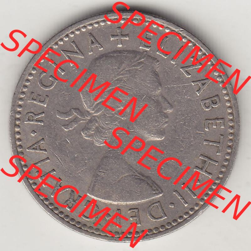 Münzen Großbritannien Eurovorläufer, Umlaufmünze vor Euroeinführung 1954-1970, 1 Schilling - Shilling, 1955-2 Wappen mit drei Löwen. Vorderseite... Sammlung