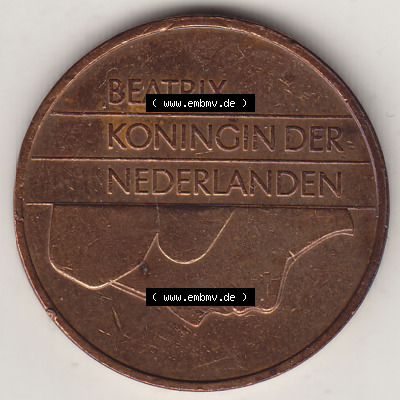 Münzen Niederlande / Netherlands Eurovorläufer, Umlaufmünze vor Euroeinführung 1982-2001, 5 Ct Cent 1985 (Stück 2) Königin... Sammlung
