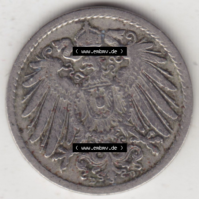 Münzen Deutschland 1871-1918 Kaiserreich 1890-1915, 5 Pfennig D, 1894 (2) Sammlung