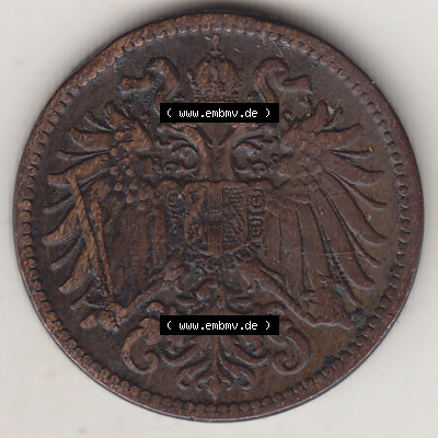Münzen Österreich / Austria Eurovorläufer, Umlaufmünze vor Euroeinführung 1892-1915, 2 Heller, 1907 (1) Sammlung