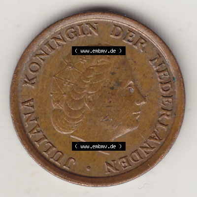 Münzen Niederlande / Netherlands Eurovorläufer, Umlaufmünze vor Euroeinführung 1950-1980, 1 Cent 1974 Juliana (1) Sammlung