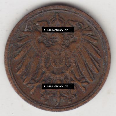 Münzen Deutschland 1871-1918 Kaiserreich 1890-1916, 1 Pfennig E, 1903 (2) Sammlung