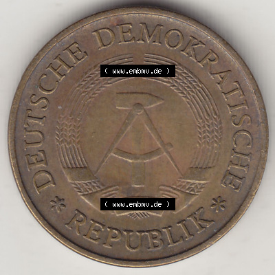 Münzen Deutschland DDR 1969-1990, 20 Pfennig 1983 (Stück 2), DDR-Telefonmünze. Vorderseite einer 20 Pfennig Münze / Umlaufmünze... Sammlung