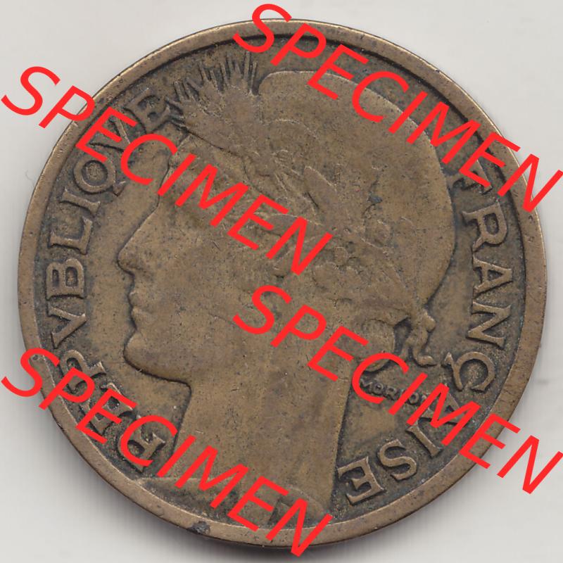 Münzen Frankreich Eurovorläufer, Umlaufmünze vor Euroeinführung 1931-1941, 2 Franken 1933-1 LIBERTE EGALITE FRATERNITE. Vorderseite einer Münze aus Frankreich... Sammlung