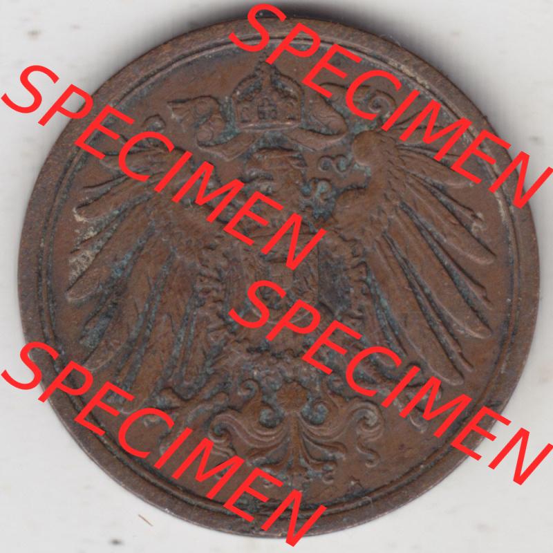 Münzen Deutschland 1871-1918 Kaiserreich 1904-1916, 2 Pfennig A, 1908 I. (2) Sammlung
