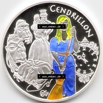 Münzen Euromünzen 2002, Silbermünzen Frankreich 1,50 Euro FR 2002 Aschenputtel (1) Sammlung