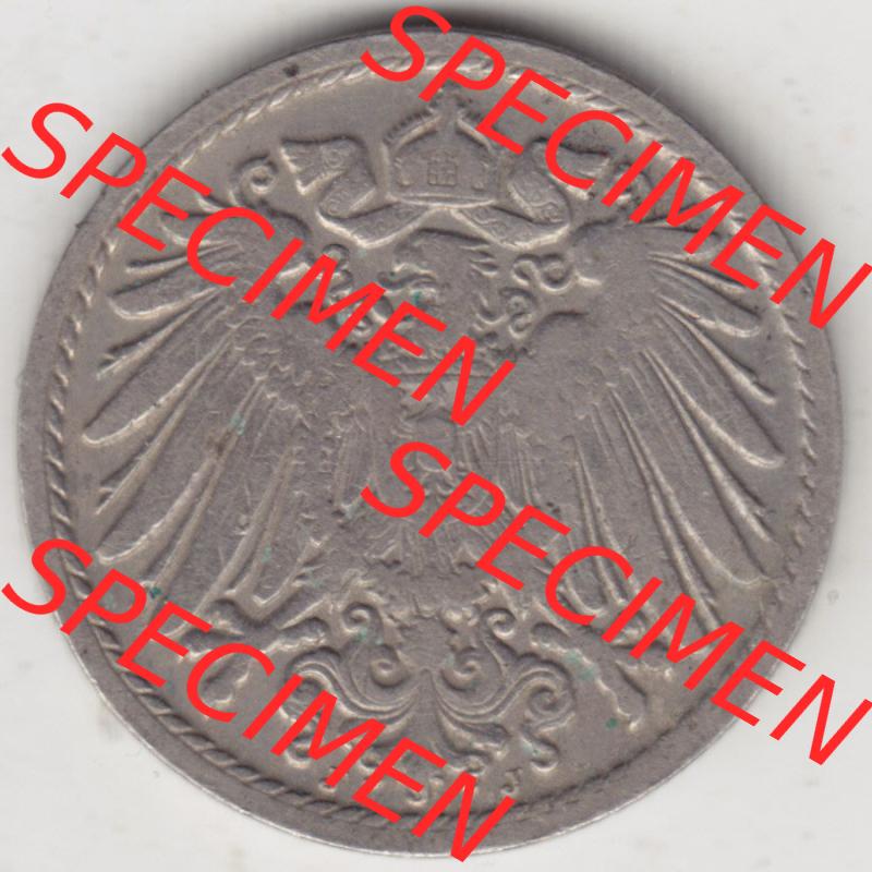 Münzen Deutschland 1871-1918 Kaiserreich 1890-1915, 5 Pfennig J, 1906 (2) Sammlung
