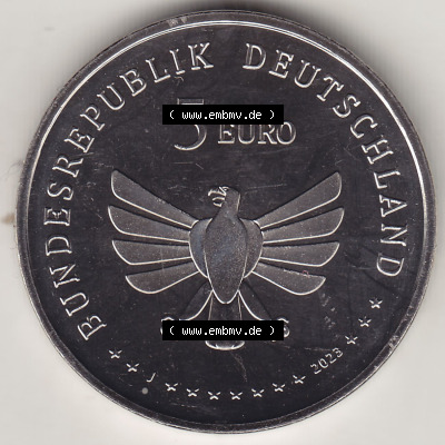 Münzen Deutschland 2023, 5 Euro Sammlermünze aus der Serie „Wunderwelt der Insekten“-Insektenreich 2023-2023, 5 Euro Münzzeichen... Sammlung