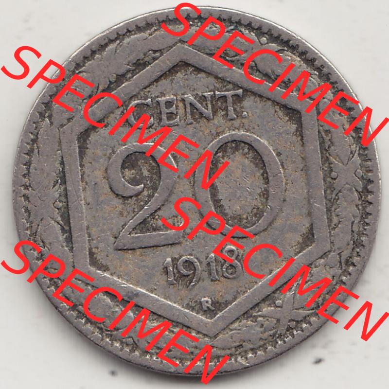 Münzen Italien / Italia Eurovorläufer, Umlaufmünze vor Euroeinführung 1919-1920, 20 Centesimi, Cent, REGNO DITALIA 1918-1. Rückseite einer Münze... Sammlung
