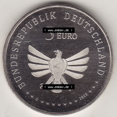 Münzen Deutschland 2023, 5 Euro Sammlermünze aus der Serie „Wunderwelt der Insekten“-Insektenreich 2023-2023, 5 Euro Münzzeichen... Sammlung