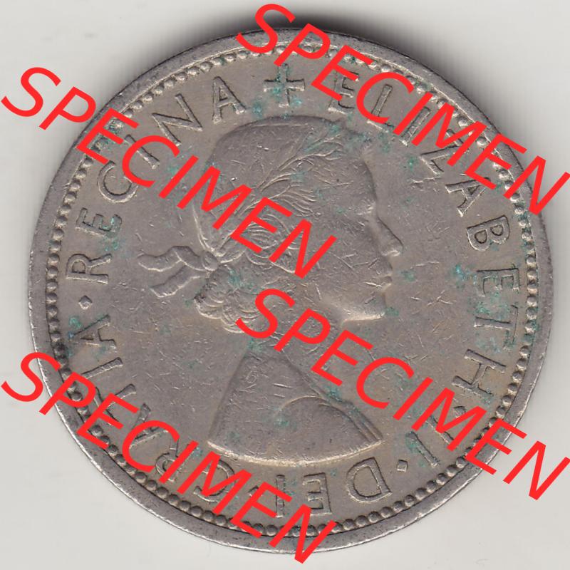 Münzen Großbritannien Eurovorläufer, Umlaufmünze vor Euroeinführung 1954-1970, 2 Schilling - Shillings 1966-5. Vorderseite einer Münze aus Großbritannien... Sammlung